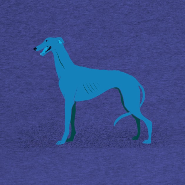 Greyhound in Blue by vanitygames